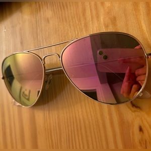 Diff Cruz Aviator Pink Mirrored Gold Frame 58mm